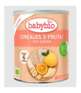 CEREALES 3 FRUTAS  con quinoa 6meses 220gr BIO S/A