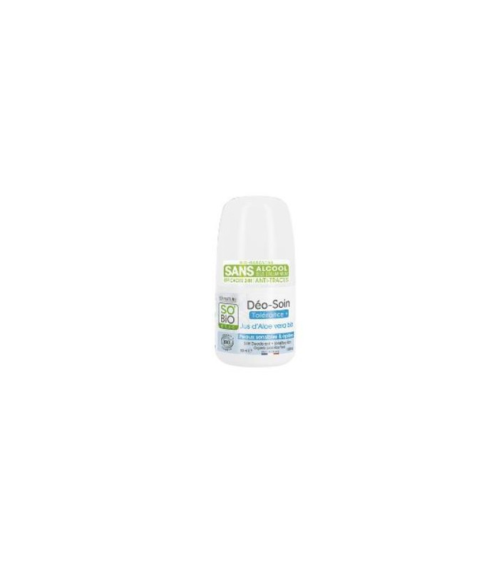 DESODORANTE TOLERANCIA 24h aloe roll-on 50ml.