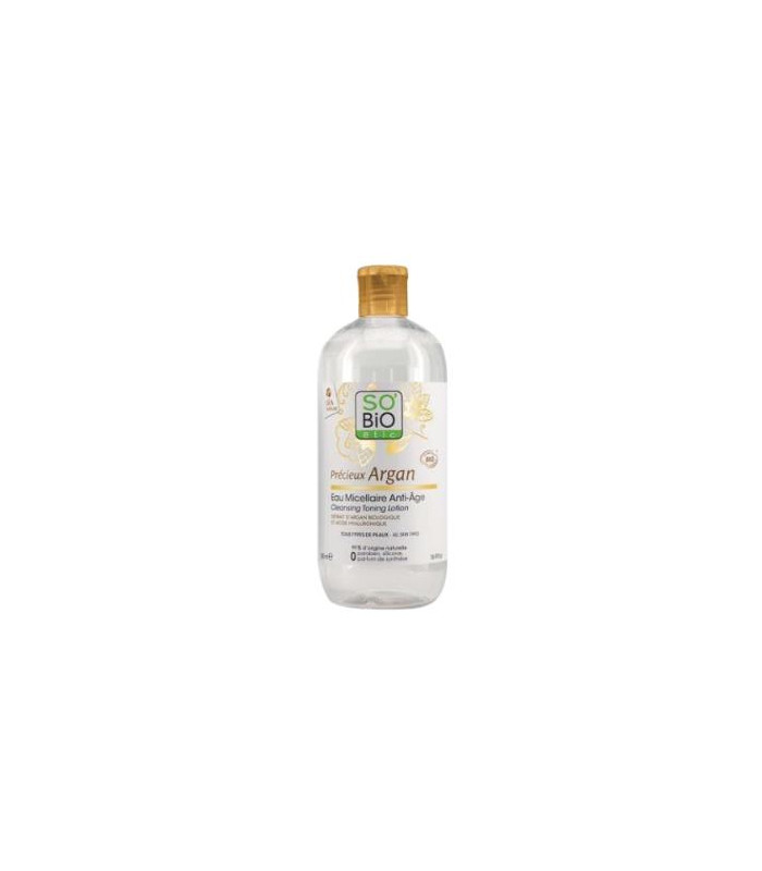 AGUA MICELAR ANTIEDAD hialuronico-argan 500ml. BIO