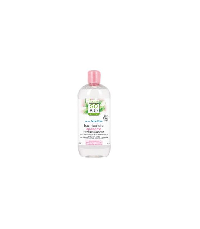AGUA MICELAR CALMANTE aloe-rosas 500ml.