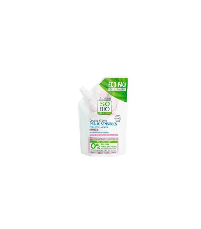 RECARGA GEL DUCHA PIEL SENSIBLE PROTECTOR  ALOE VERA 650 ml