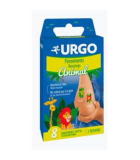 URGO ANIMAL KIDS TATTO 8apositos