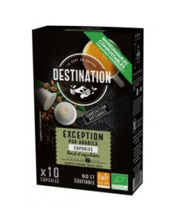 CAFE PUR ARABICA EXCEPTION 10capsulas cafe BIO