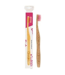 CEPILLO DENTAL BAMBU - rosa
