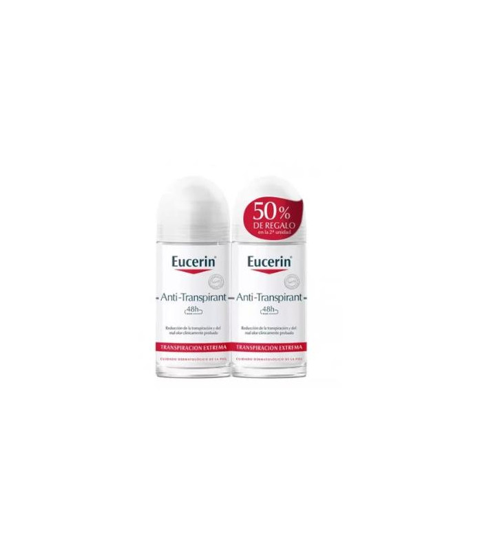 EUCERIN DUPLO DEO ANTITRANSP. roll-on 48h 2x50ml