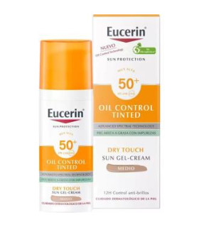 OIL CONTROL DRY TOUCH SPF50+ color medio 50ml.
