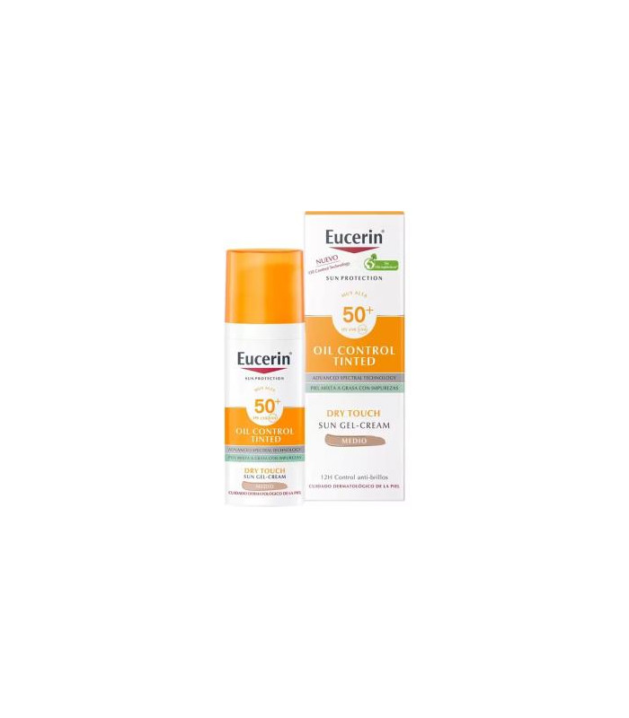 OIL CONTROL DRY TOUCH SPF50+ color medio 50ml.