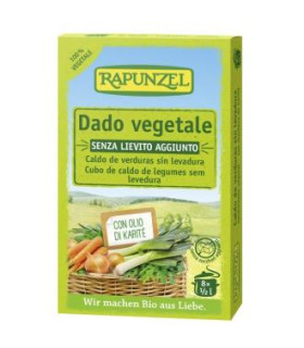 CALDO VERDURAS sin levadura 8cubitos. BIO