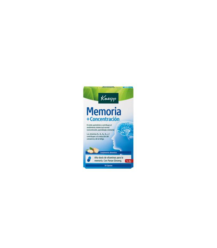 KNEIPP MEMORIA + CONCENTRACION 30cap.
