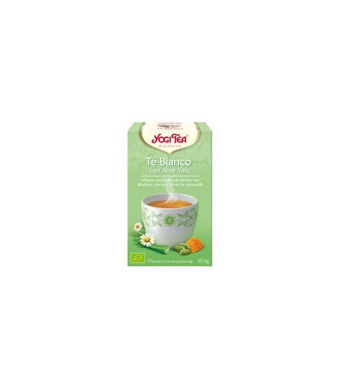 YOGI TEA TE BLANCO con aloe vera 17infusiones