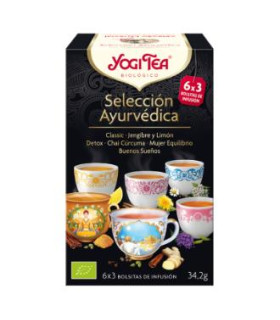 YOGI TEA SELECCION 6sabores x 3bolsas de infusion