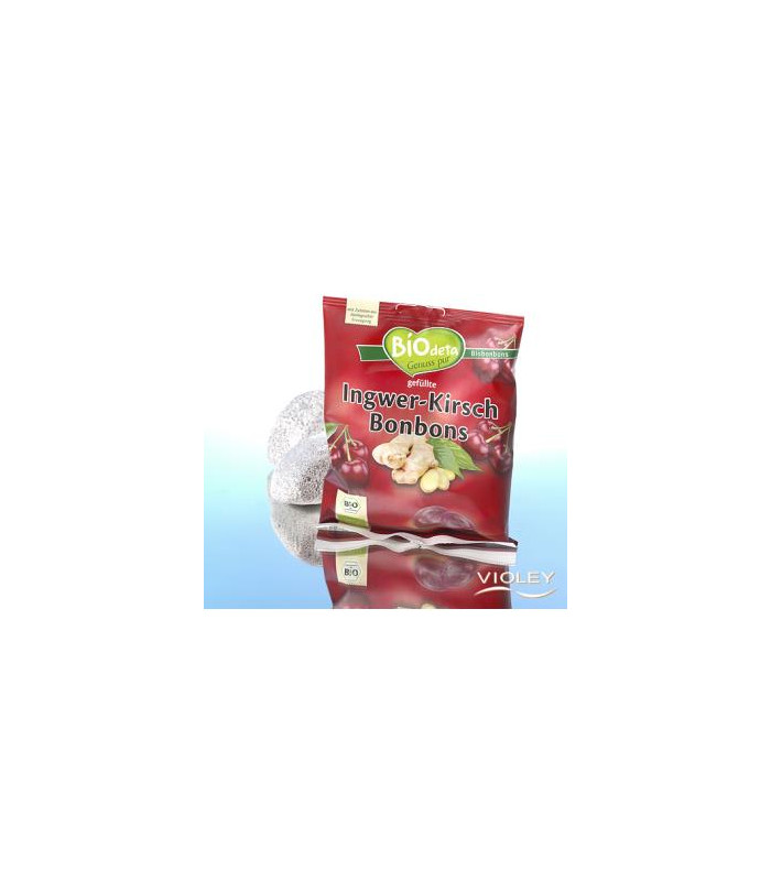 CARAMELOS DE JENGIBRE Y CEREZA 75gr. BIO