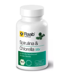 ALGA SPIRULINA+CHLORELLA 440mg 200 comp BIO VEGAN SG