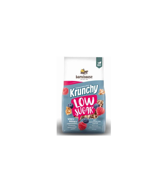 MUESLI KRUNCHY LOW SUGAR frutos rojos 375 gr BIO