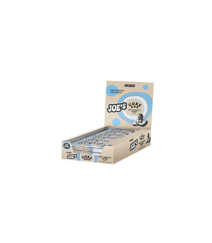 JOE´S CORE BAR chocolate blanco-coco 12x45gr.