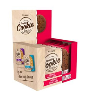 WEIDER PROTEIN COOKIE double choco chip 90grx12uds.