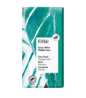 CHOCOLATE NEGRO 68% SANTO DOMINGO  menta 100gr BIO