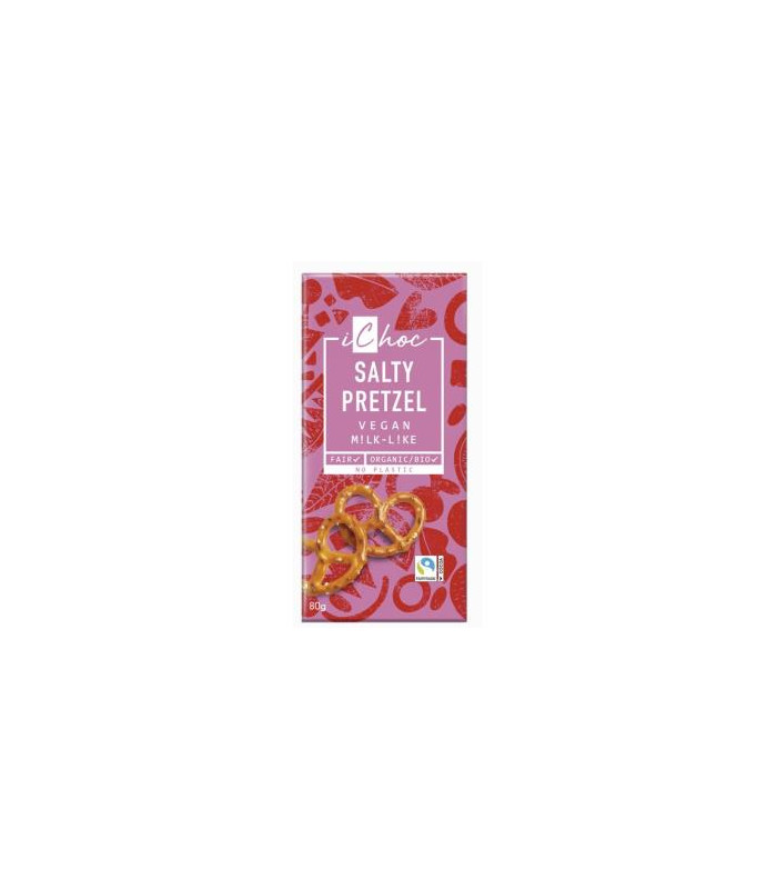 SALTY PRETZEL trozos de pretzel chocolate 80g BIO