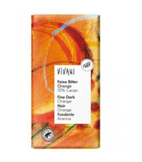 CHOCOLATE NEGRO 70% con naranja 100gr. BIO VEGAN