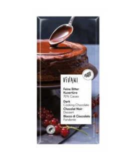 CHOCOLATE NEGRO 70% para postres 200gr. BIO VEGAN