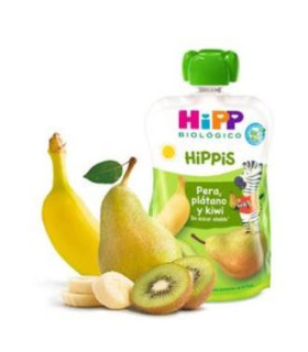 POUCHES DE KIWI PERA Y PLATANO bebibles 100gr. BIO