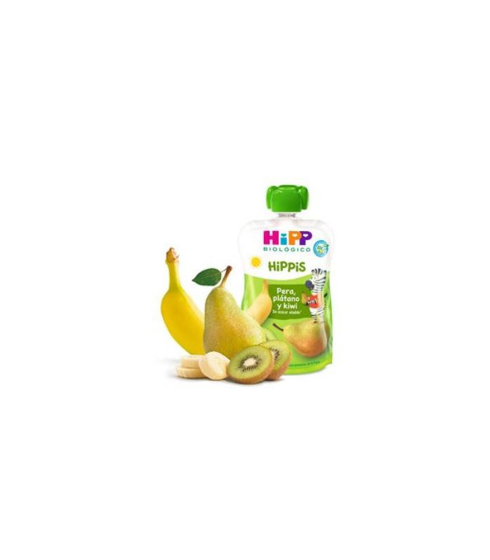 POUCHES DE KIWI PERA Y PLATANO bebibles 100gr. BIO