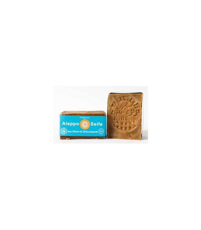 JABON EN PASTILLA alepo 32%+laurel 165gr. BIO