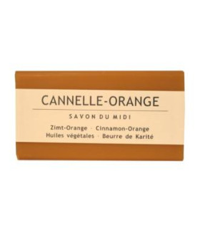 JABON EN PASTILLA de canela y naranja 100gr. BIO