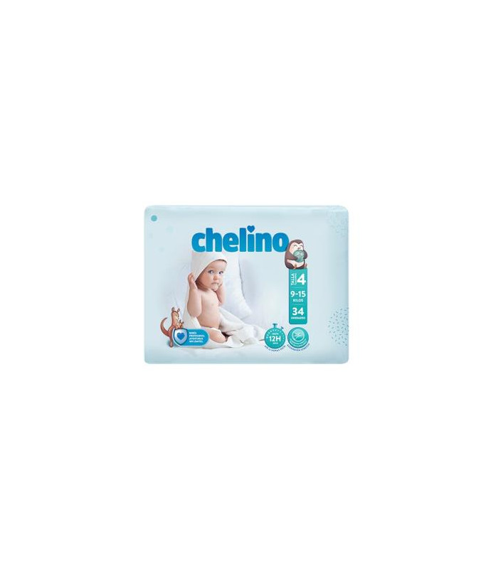 CHELINO PAÑAL INF gateo T4 9-15kg 34un
