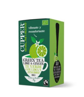 TE VERDE CON LIMA JENGIBRE infusion 20bolsitas BIO