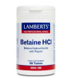 BETAINA HCI 324mg./PEPSINA 5mg. 180 comp.