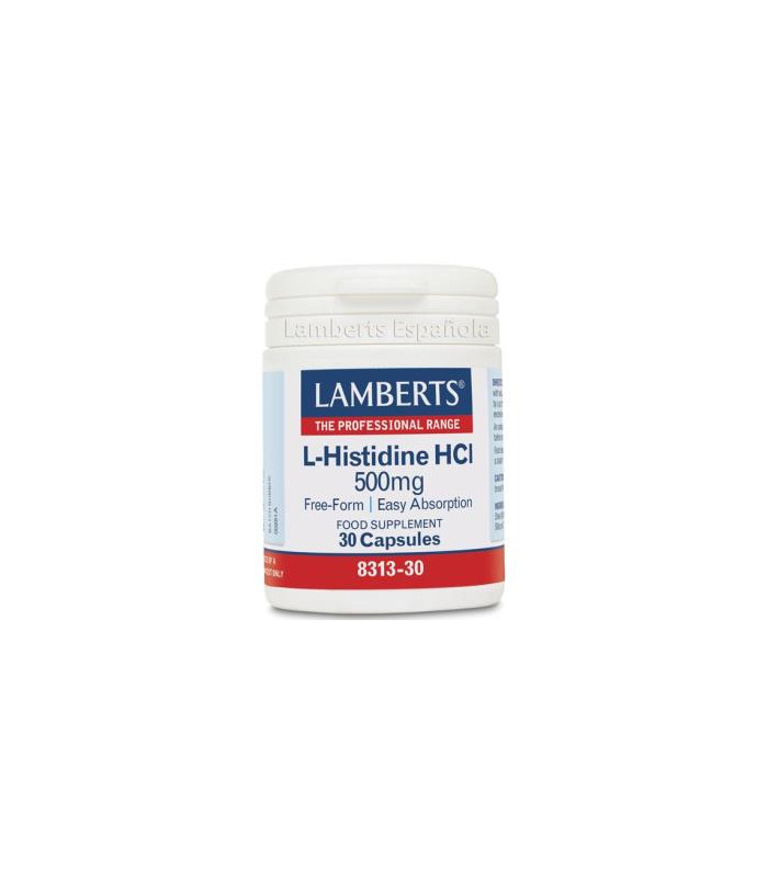 L-HISTIDINA HCl 500 mg. 30 cap.