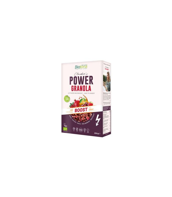 POWER GRANOLA BOOST muesli 250gr. BIO VEGAN