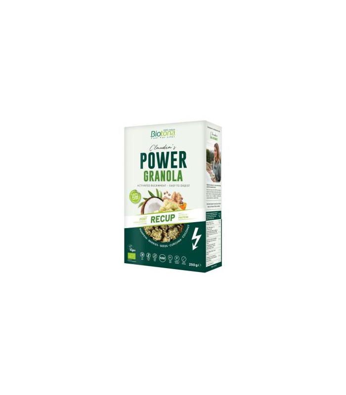 POWER GRANOLA RECUP muesli 250gr. BIO VEGAN