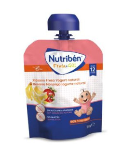 NUTRIBEN FRUTA & GO PLATANO-FRESA-YOGURT 90gr.