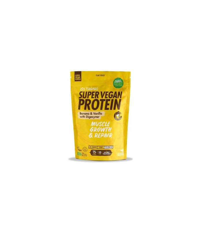 SUPER VEGAN PROTEIN FITNESS platano-vainilla 350gr