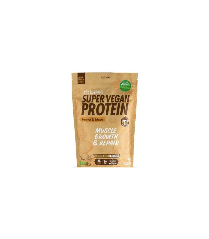 SUPER VEGAN PROTEIN FITNESS cacahuete-maca 350gr
