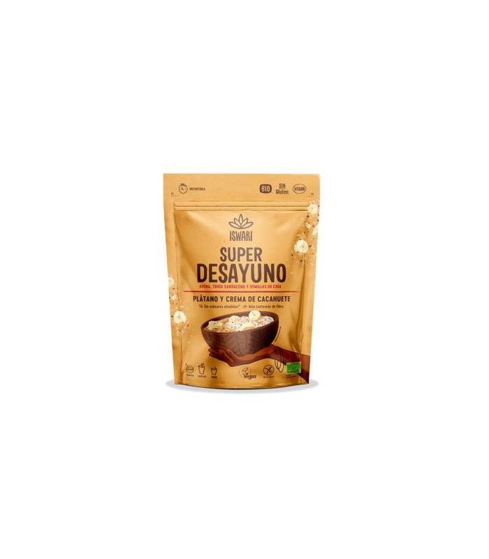SUPER DESAYUNO platano y crema cacahuete 360gr. BIO SG VEGAN