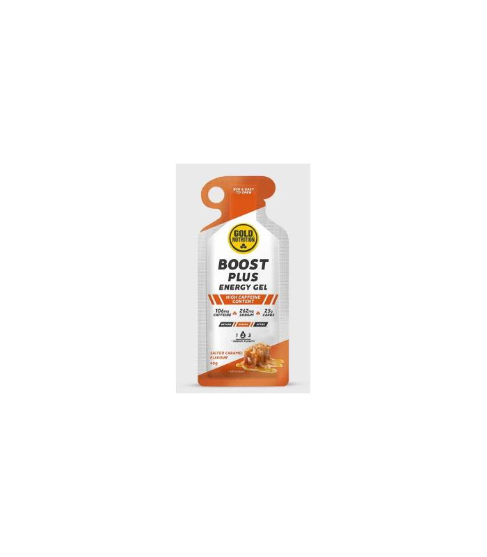BOOST PLUS ENERGY GEL caramelo salado 16geles.