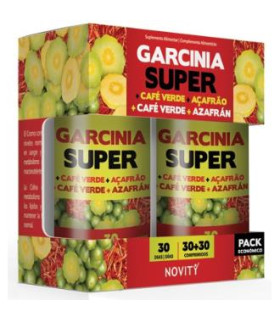 GARCINIA SUPER+CAFE VERDE+AZAFRAN SUPER 30+30comp.