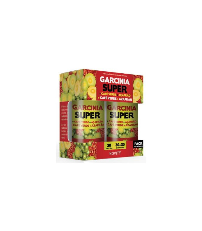 GARCINIA SUPER+CAFE VERDE+AZAFRAN SUPER 30+30comp.