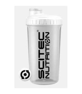 SHAKER 700ML OPAQUE WHITE LID WHITE SCITEC