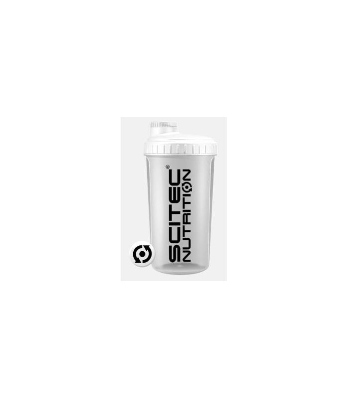SHAKER 700ML OPAQUE WHITE LID WHITE SCITEC