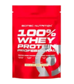 100% WHEY PROTEIN 500G VAINILLA-FRUTAS DEL BOSQUE