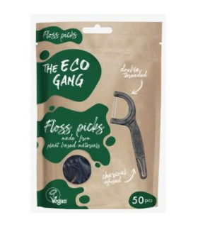 FLOSS PICK carbon activo 50ud