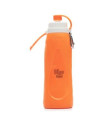 BOTELLA SILICONA PLEGABLE naranja 500m BBO17.500.N