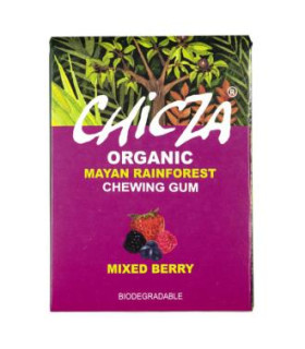 CHICLE ORGANICO sabor frutas del bosque 8udsx30gr