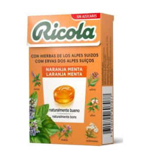 RICOLA CARAMELOS naranja 50gr. S/A