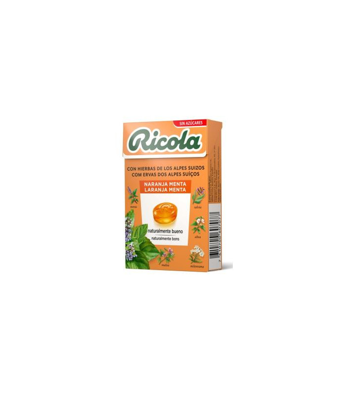 RICOLA CARAMELOS naranja 50gr. S/A
