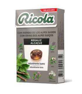 RICOLA CARAMELOS regaliz 50gr. S/A